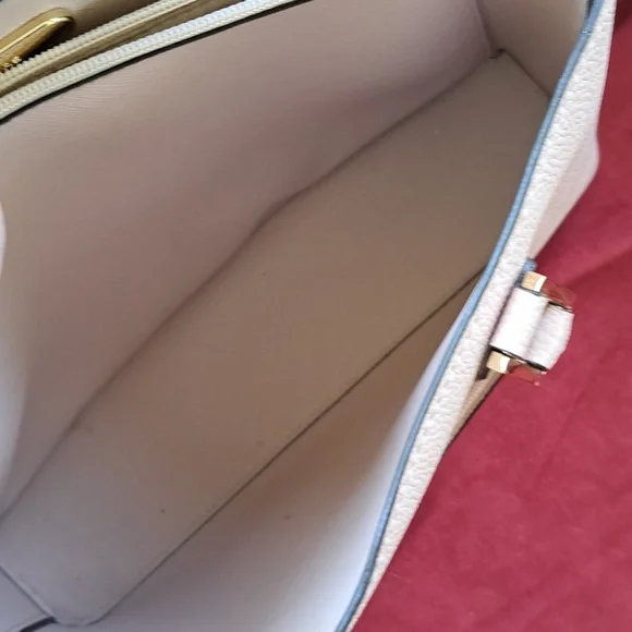 Michael Kors Soft Pink Pebble Leather Satchel/Crossbody Bag. EC - Picture 13 of 15